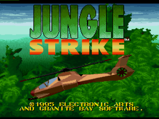 Jungle Strike title screen for Super Famicom